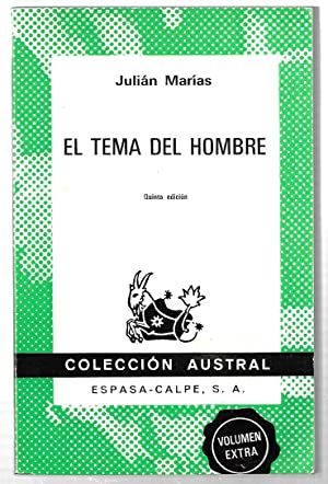 Cover of El tema del hombre
