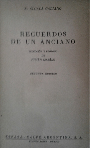 Cover of Recuerdos de un anciano